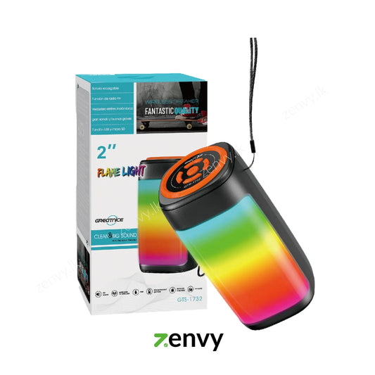 2" Greatnice Wireless Bluetooth Speaker with RGB Flame Light in Sri Lanka