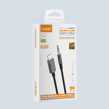 Buy LDNIO Lightning to 3.5mm Cable 1M Online in Sri Lanka | Zenvy.lk