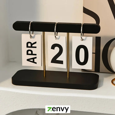 Modern Desk Wooden Flip Calendar
