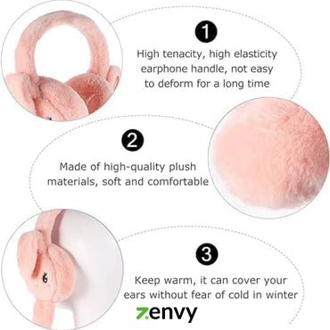 Rainbow Plush Earmuffs for Girls & Kids | Best Price in Sri Lanka