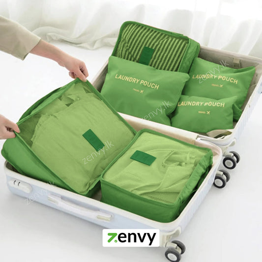 Travel Bags Best Price in Sri Lanka | 6 in 1 Packing Cube Luggage Set