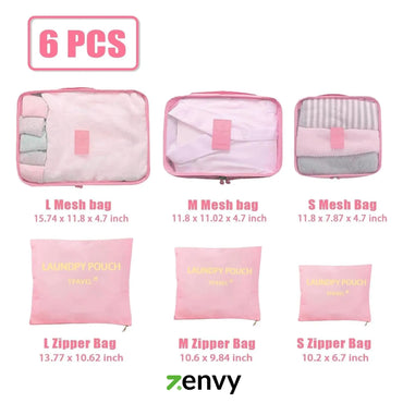 Travel Bags Best Price in Sri Lanka | 6 in 1 Packing Cube Luggage Set