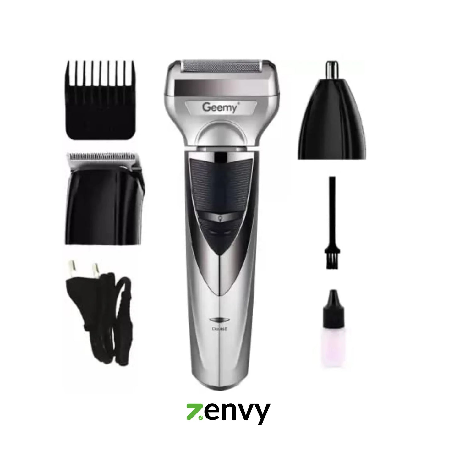 Geemy Rechargeable 3 in 1 Hair Trimmer Set - Shaver, Clipper & Nose Trimmer