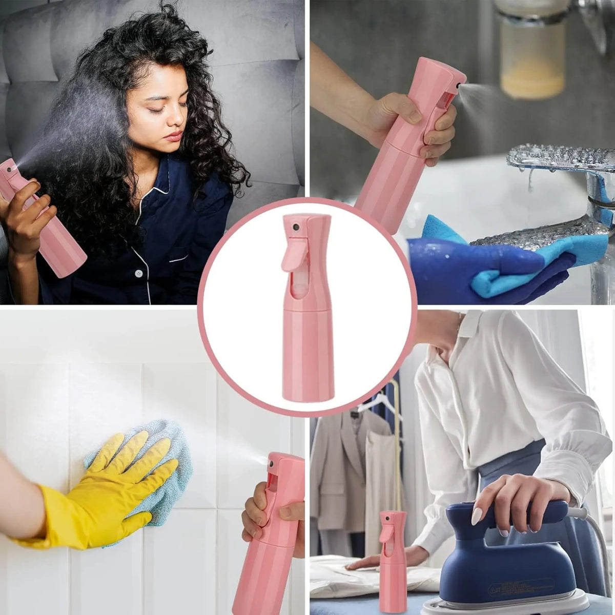Ultra-Fine Mist Refillable Spray  for Cleaning Face, Hair & Etc