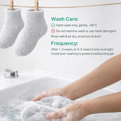 Original Moisturizing Gel Socks for Men & Women – Dry Feet & Cracked Heel Treatment