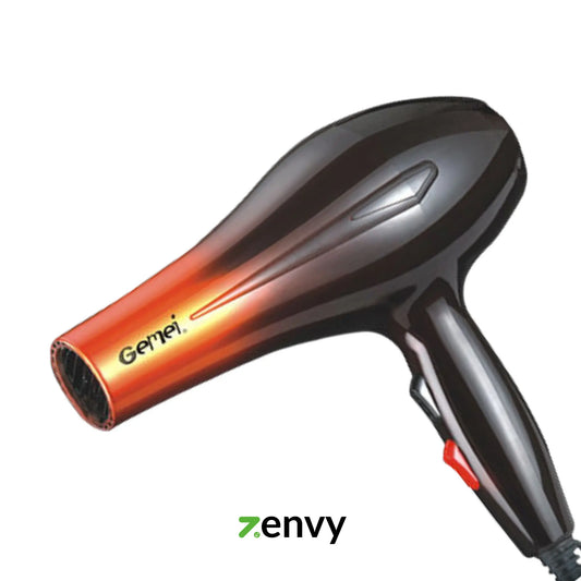 Gemei Hair Dryer 1800W – Hot & Cold Blow Dryer with Speed Control & Nozzles