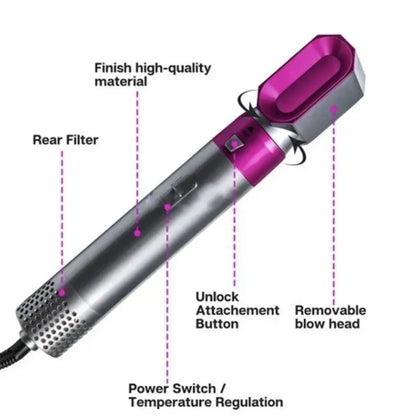 5 in 1 Hair Dryer Styling Tool – Straighten, Curl, Dry & Volumize in Sri Lanka