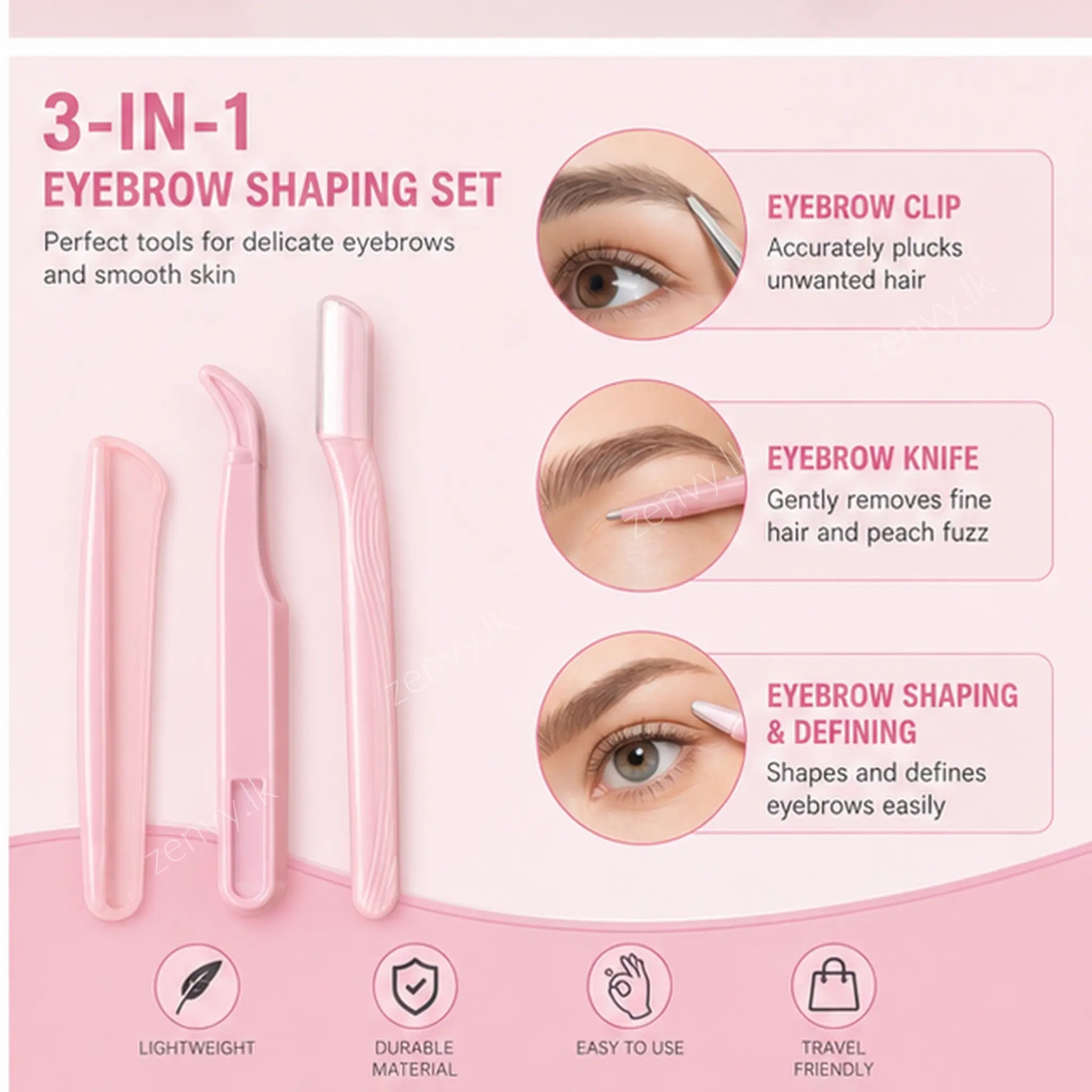 Buy 3-in-1 Eyebrow Shaping Set for Women Online in Sri Lanka 