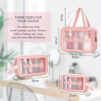 Buy 3 in 1 Transparent Waterproof Travel Storage Bags in Sri Lanka