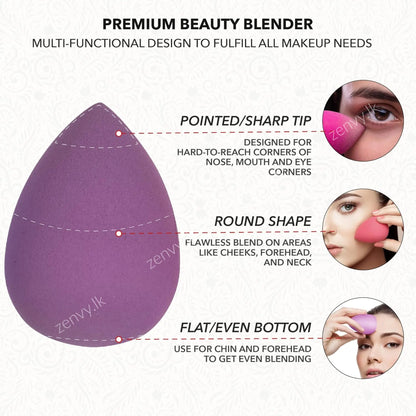 Buy 5 In 1 Premium Mini Beauty Blender Puff in Sri Lanka | Zenvy.lk