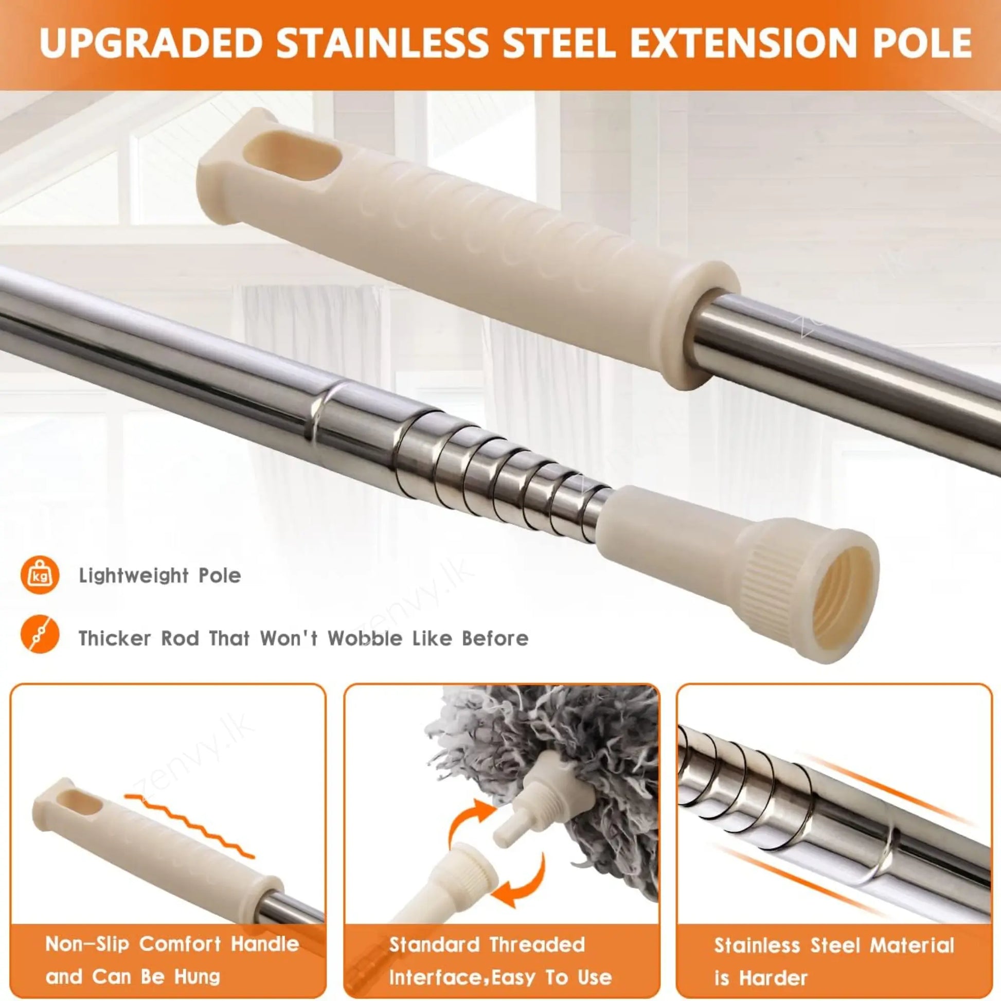 Buy Adjustable Telescopic Bending Duster Brush Online in Sri Lanka