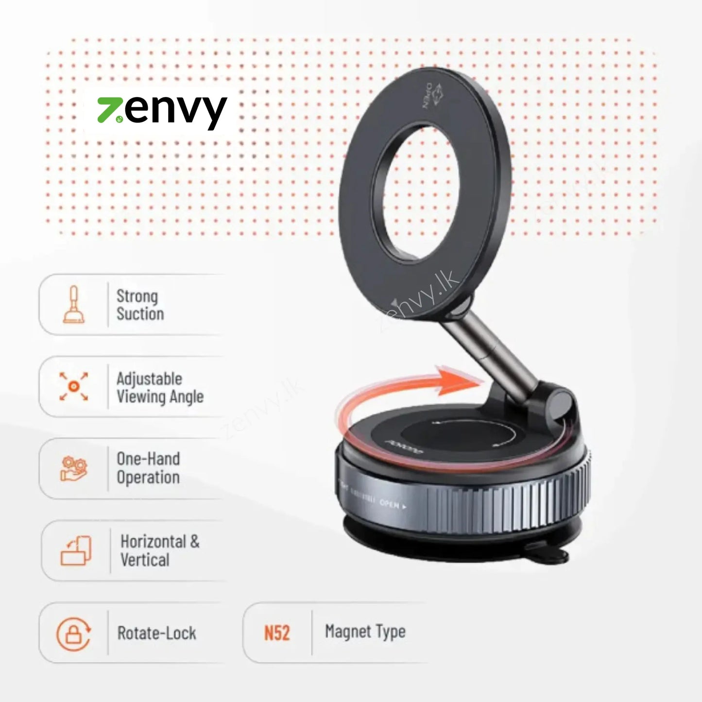 Buy Magnetic Car Phone Holder Best Price in Sri Lanka At Zenvy.lk