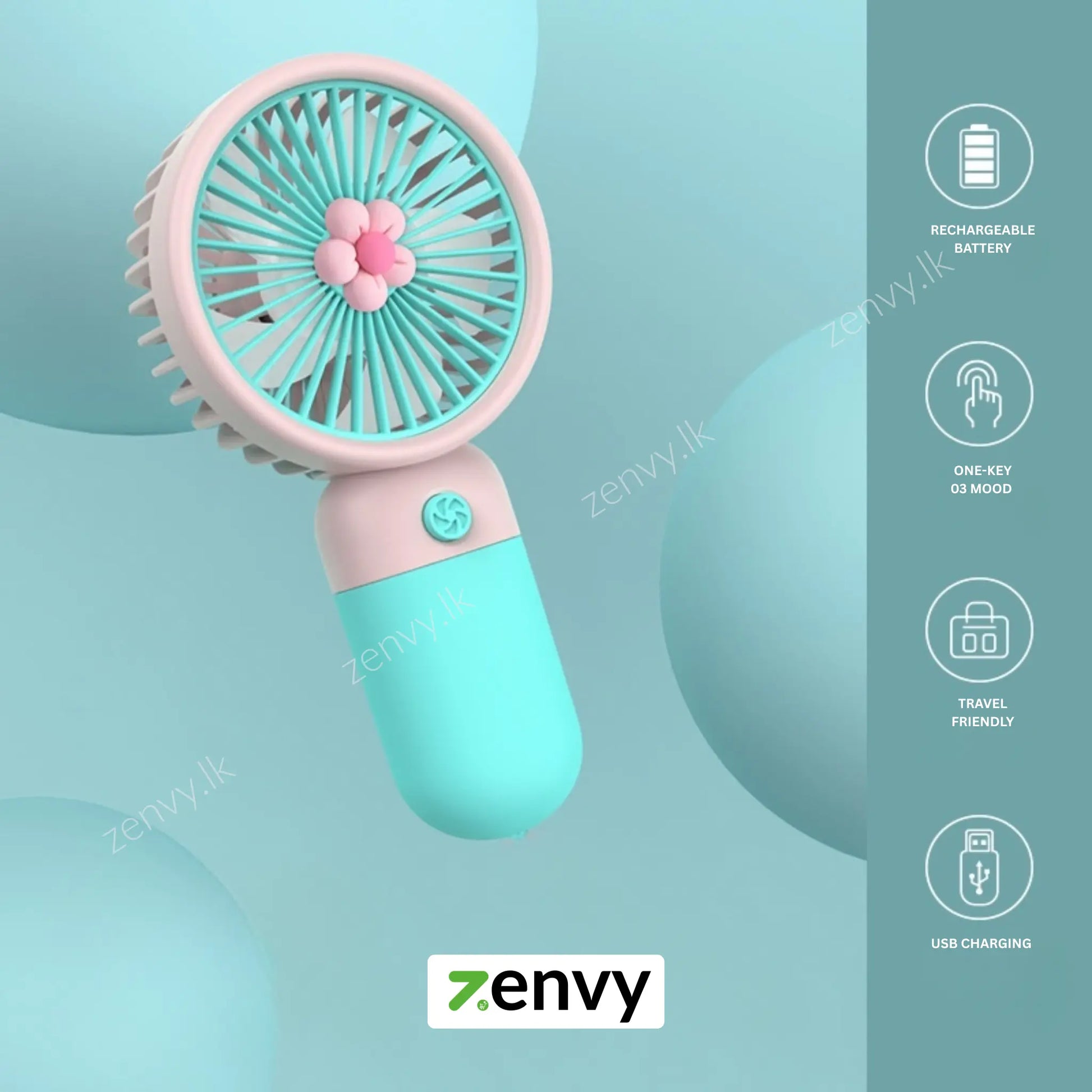 Buy Mini Hand Fan with Phone Holder Best Price in Sri Lanka 
