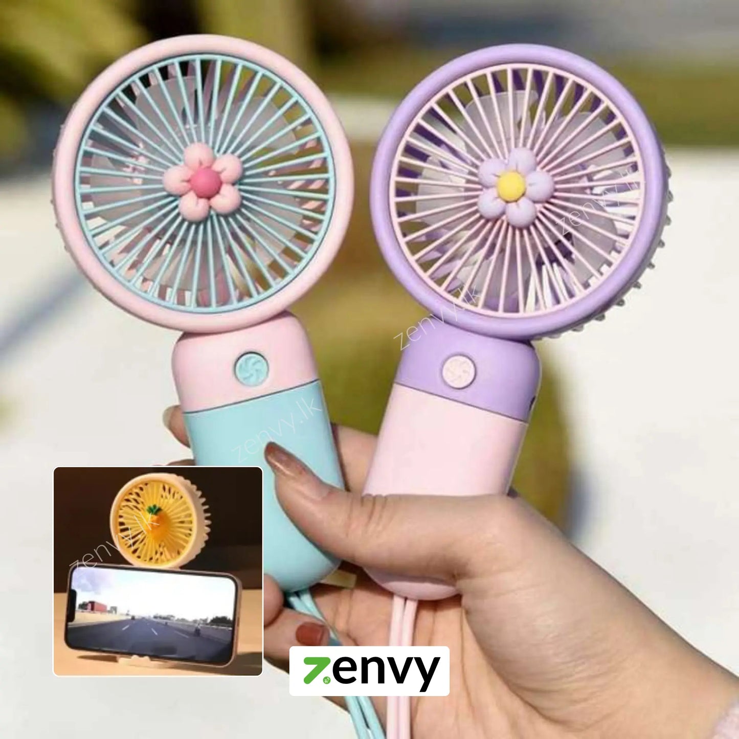 Buy Mini Hand Fan with Phone Holder Best Price in Sri Lanka 