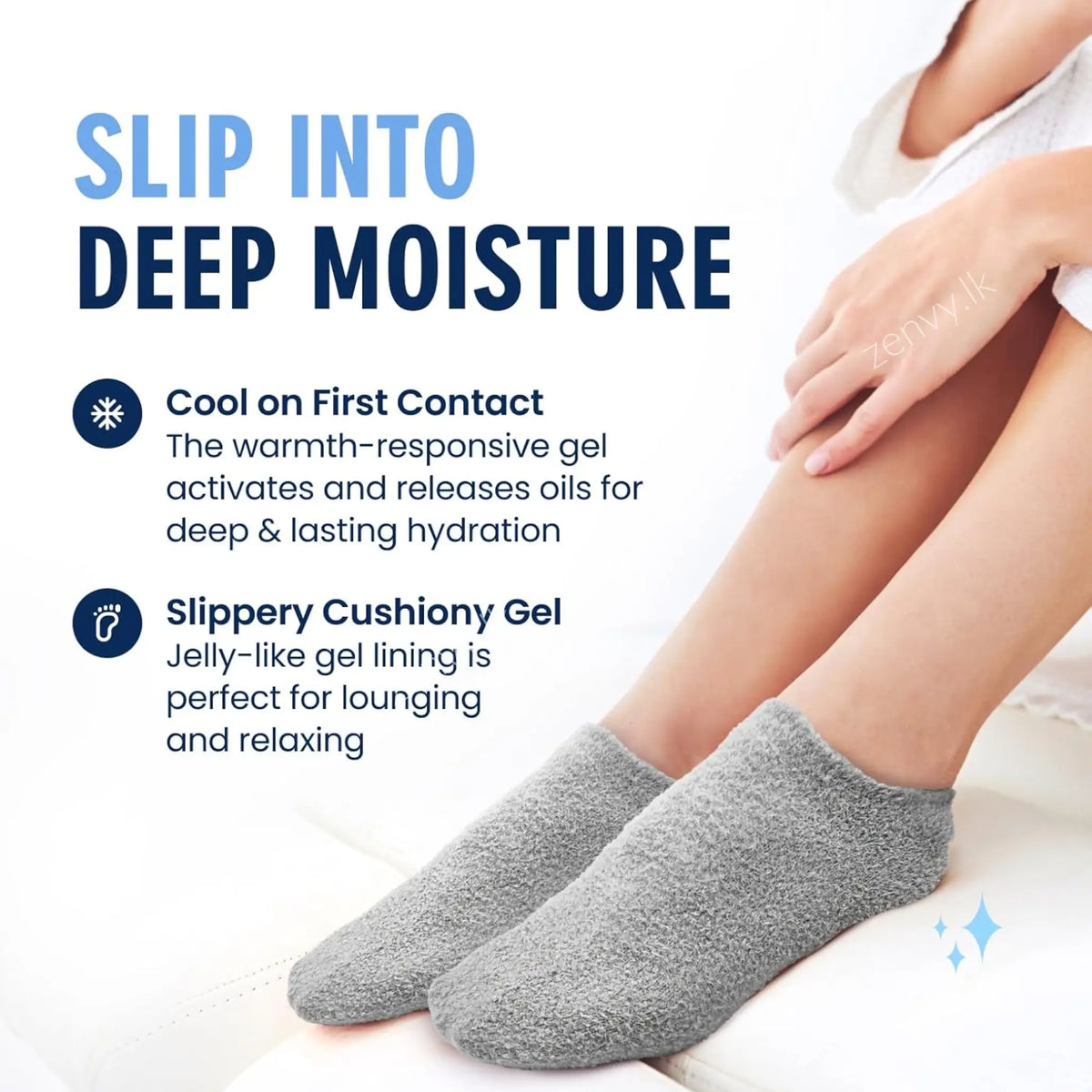 Buy Original Moisturizing Gel Socks Online in Sri Lanka | Zenvy.lk 