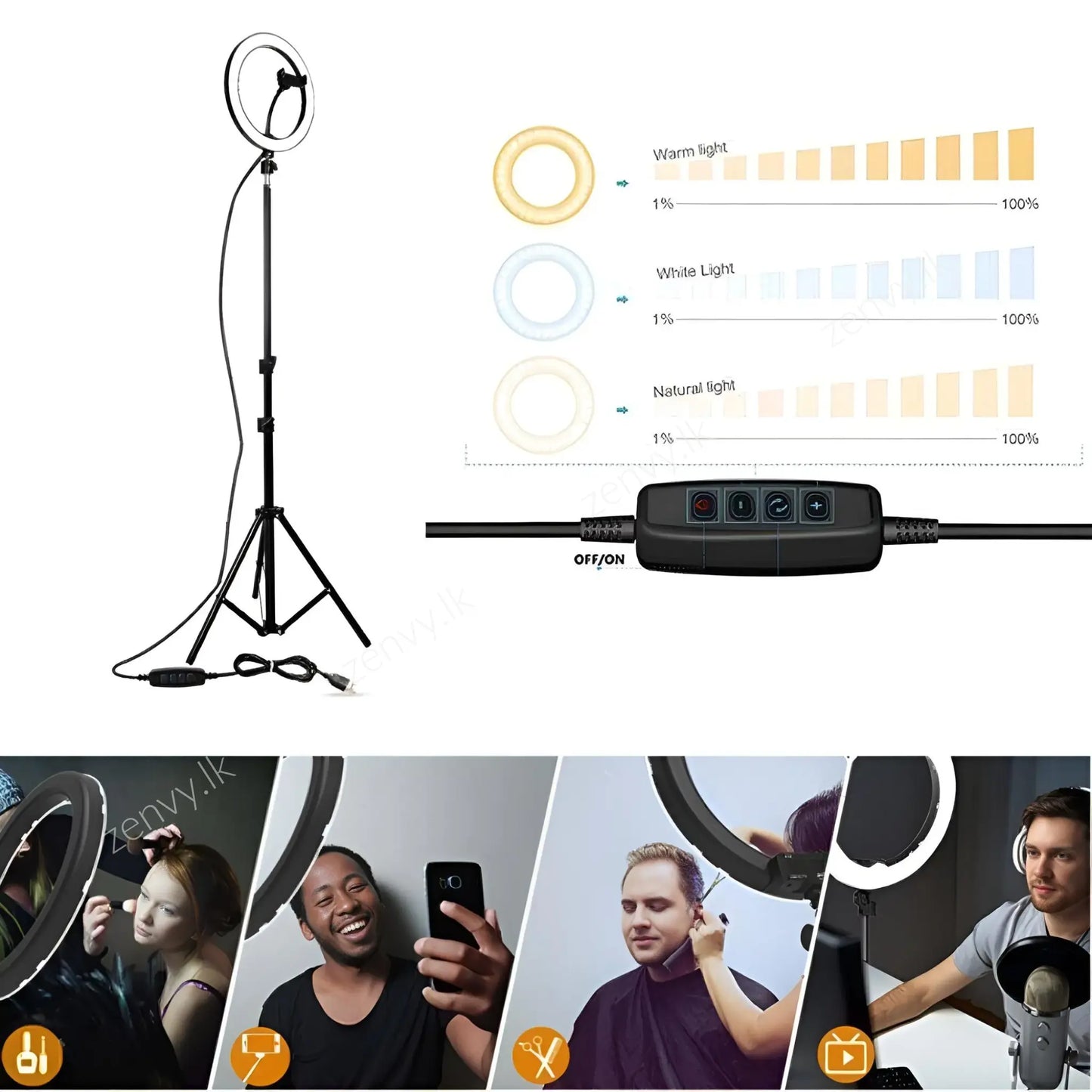 Buy Ring Light with Tripod Stand Best Price in Sri Lanka At Zenvy.lk