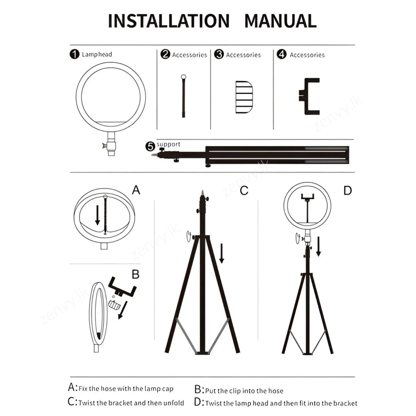 Buy Ring Light with Tripod Stand Best Price in Sri Lanka At Zenvy.lk