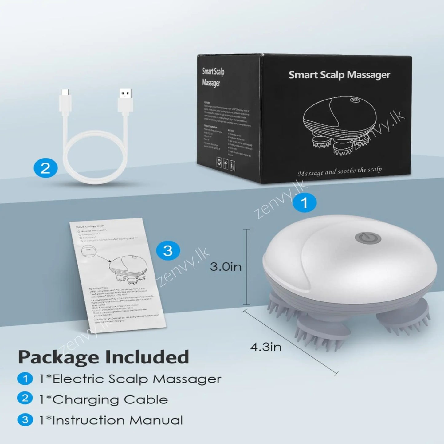 Buy Smart Scalp Massager Online in Sri Lanka | Zenvy.lk