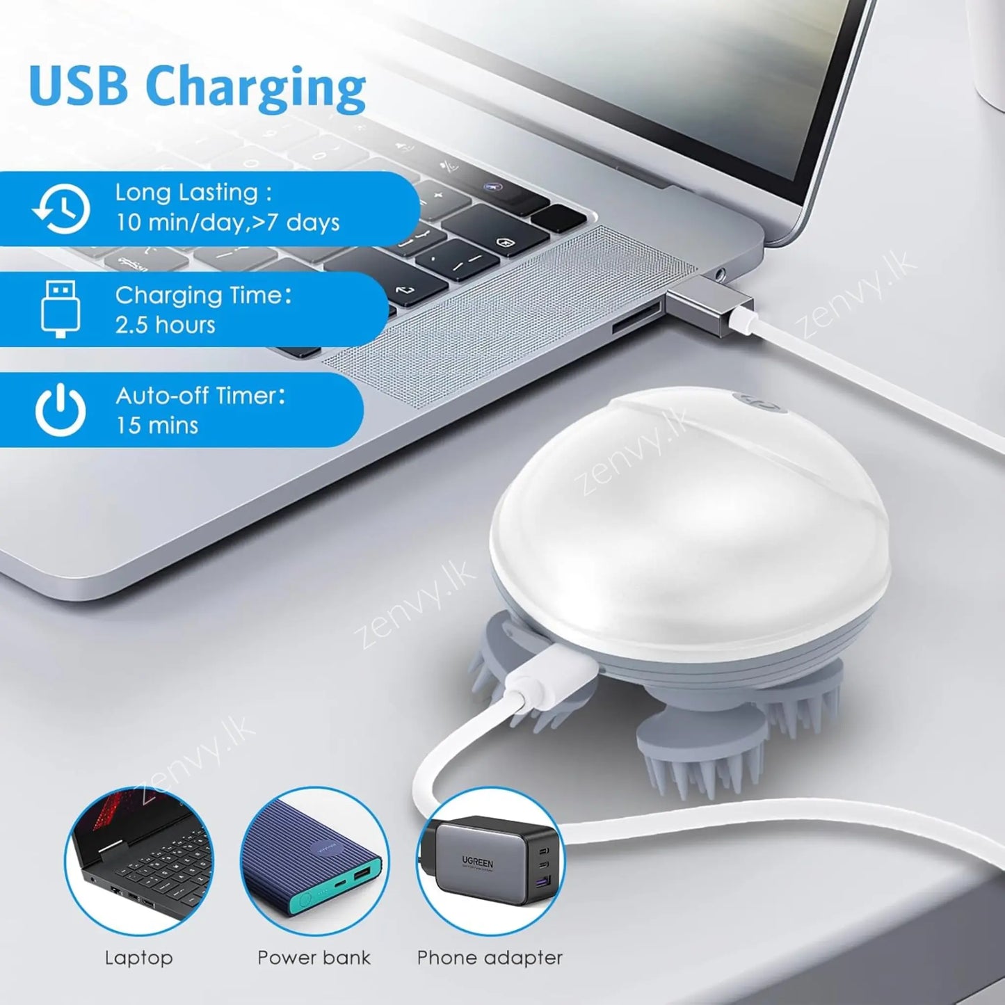 Buy Smart Scalp Massager Online in Sri Lanka | Zenvy.lk
