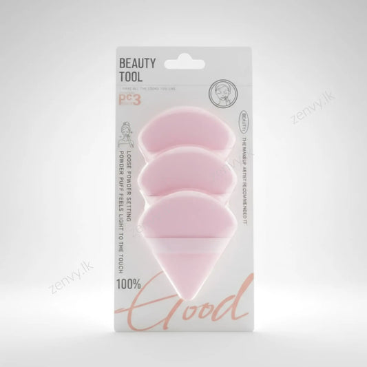 Buy Triangle Powder Puff Makeup Sponge with Finger Strap (3-Pack) 