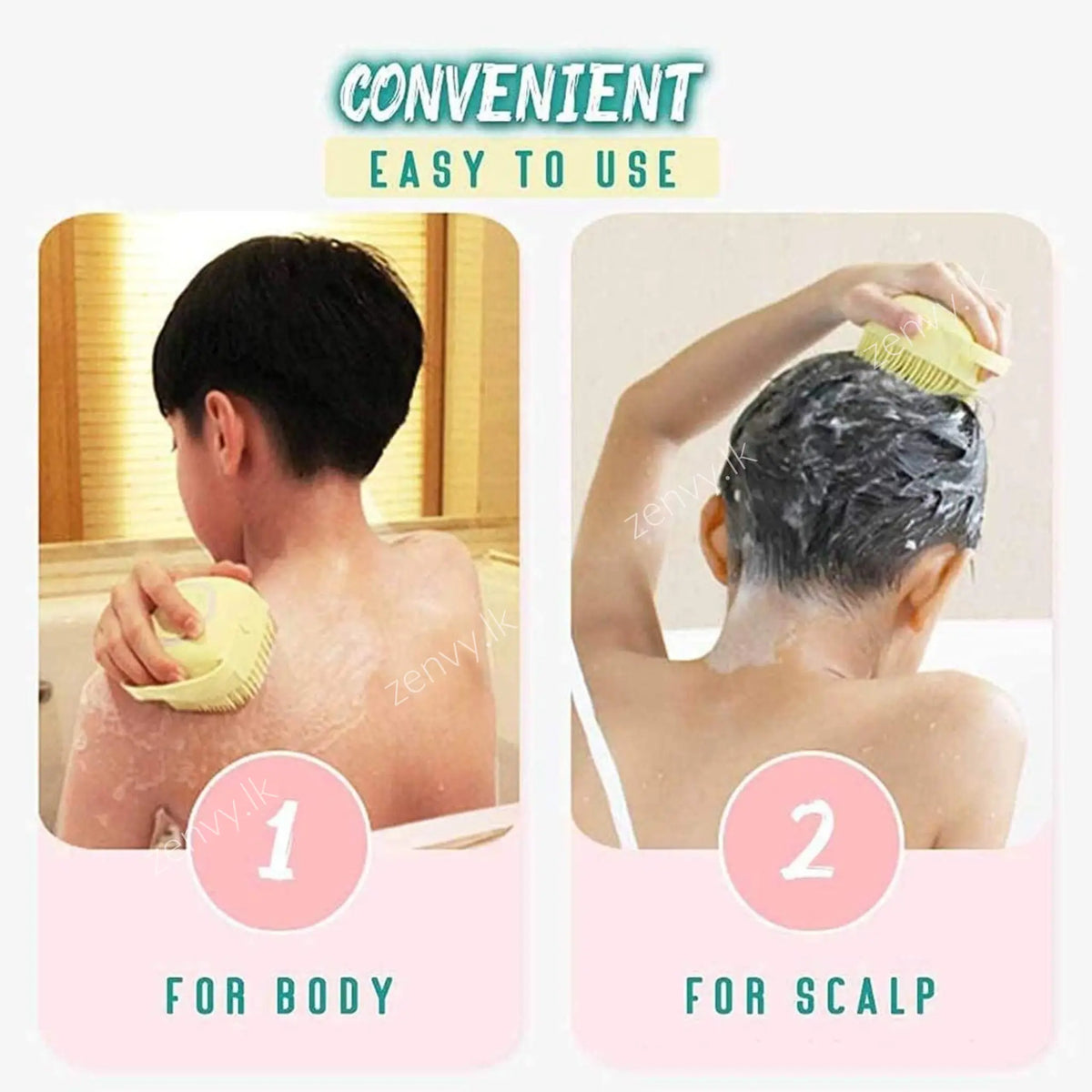 Buy Ultra Soft Body Massage Bath Brush Online in Sri Lanka | Zenvy.lk