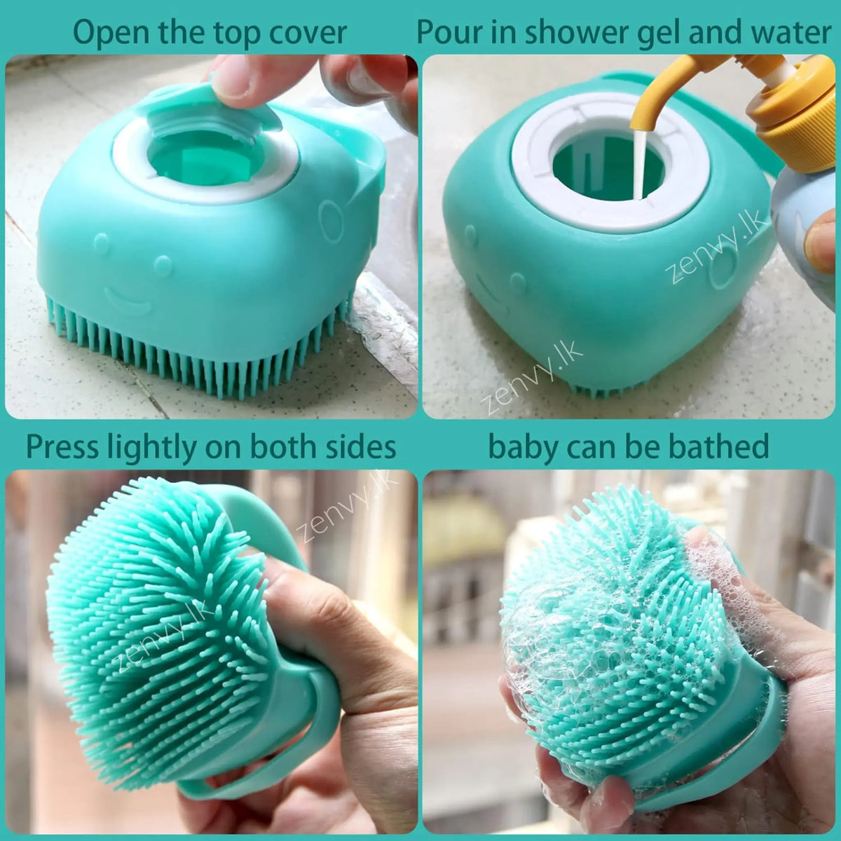 Buy Ultra Soft Body Massage Bath Brush Online in Sri Lanka | Zenvy.lk