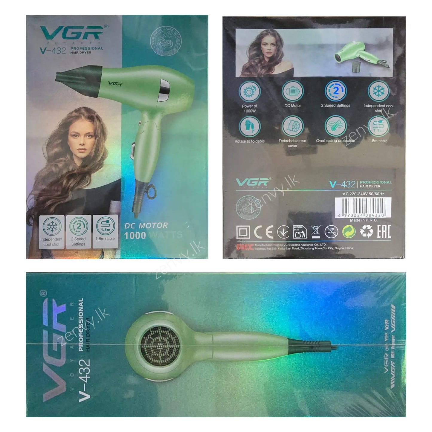 Buy VGR Hair Dryer 1000W Online in Sri Lanka | Zenvy.lk