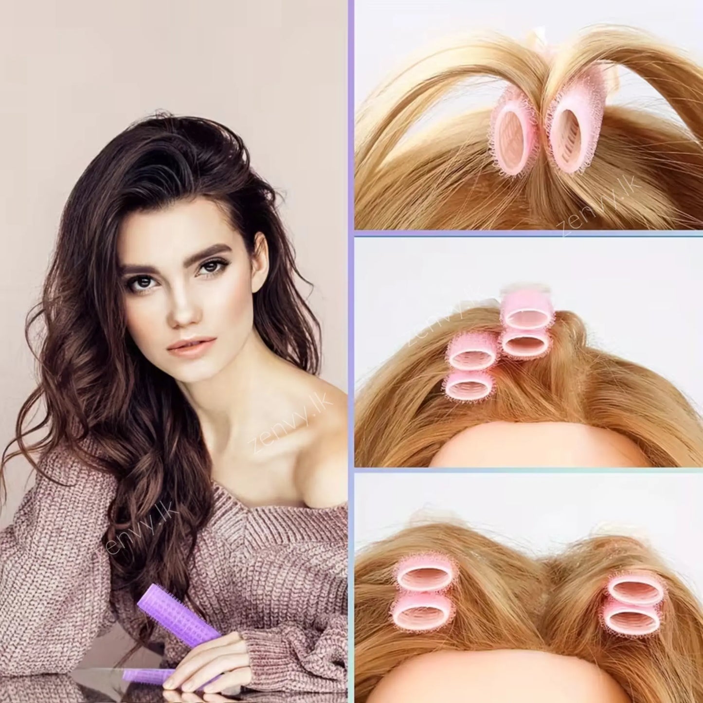 Buy Velcro Hair Rollers & Styling Clips Set Online in Sri Lanka