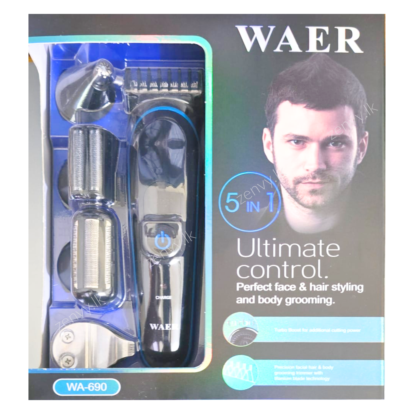 Buy WAER 5 in 1 Hair Trimmer Online in Sri Lanka | Zenvy.lk