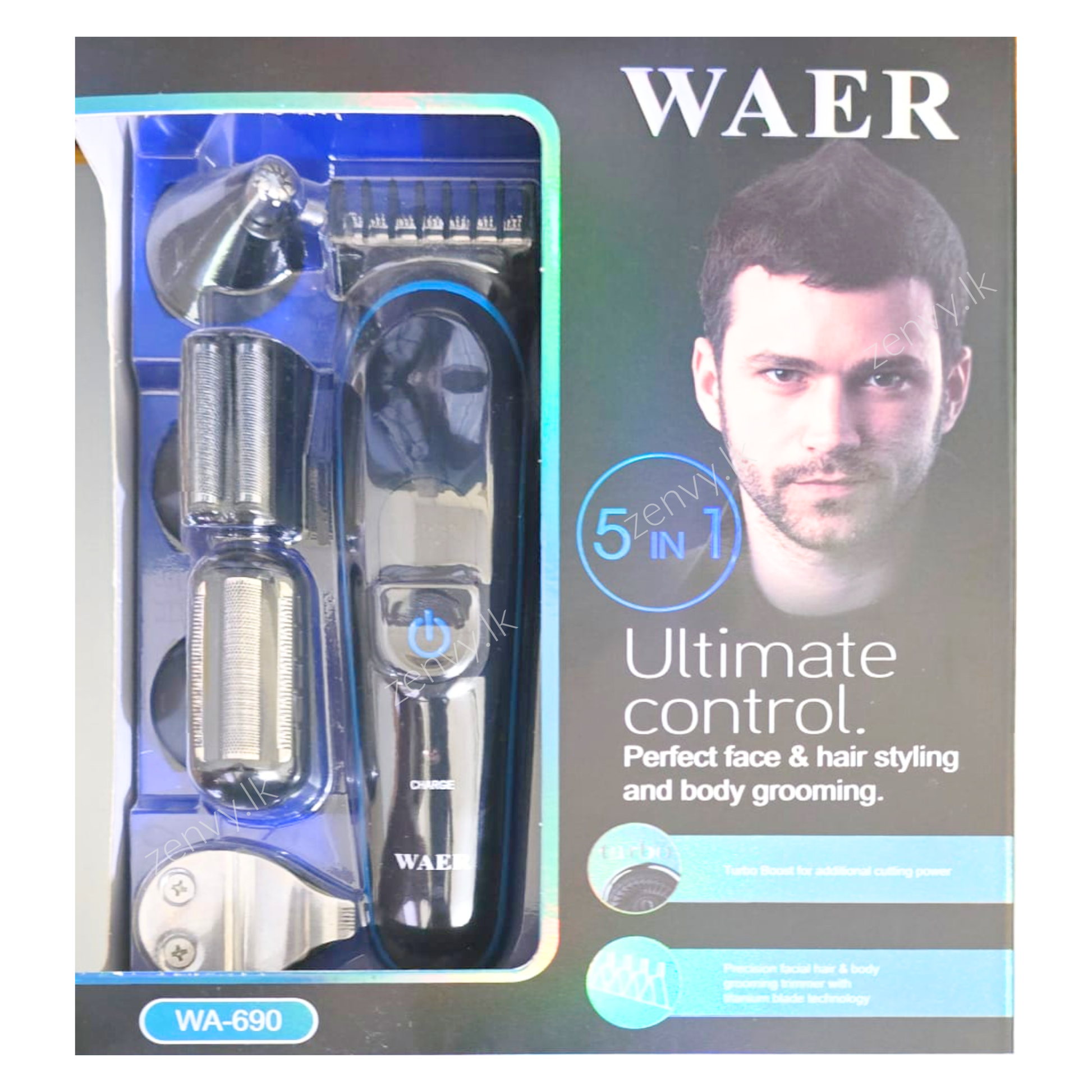 Buy WAER 5 in 1 Hair Trimmer Online in Sri Lanka | Zenvy.lk