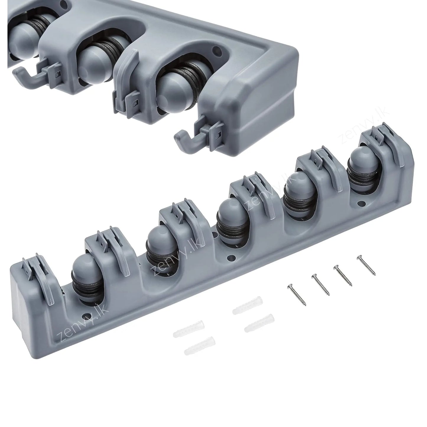 Buy Wall Mounted Mop Holder with 5 Grip Slots in Sri Lanka | Zenvy.lk