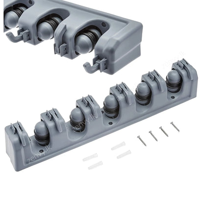 Buy Wall Mounted Mop Holder with 5 Grip Slots in Sri Lanka | Zenvy.lk