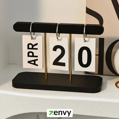Modern Desk Wooden Flip Calendar