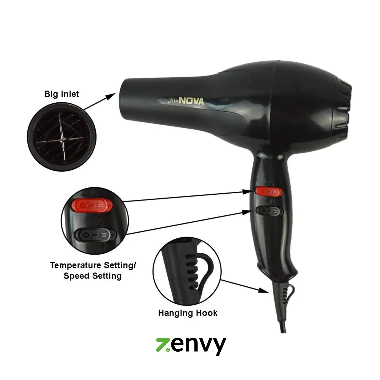 Nova 2000W  Hair Dryer Best Price in Sri Lanka At Online