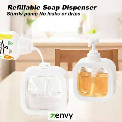 Soap Dispenser Sri Lanka | Refillable Square Liquid Soap Dispenser
