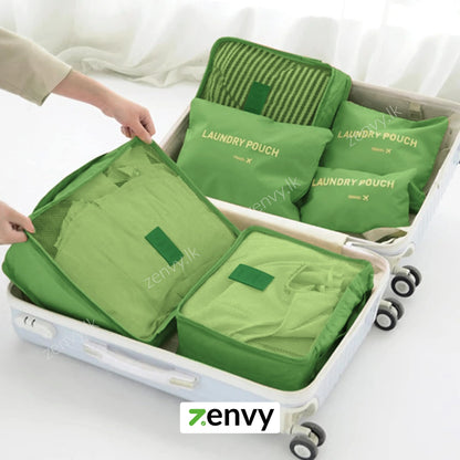 Travel Bags Best Price in Sri Lanka | 6 in 1 Packing Cube Luggage Set