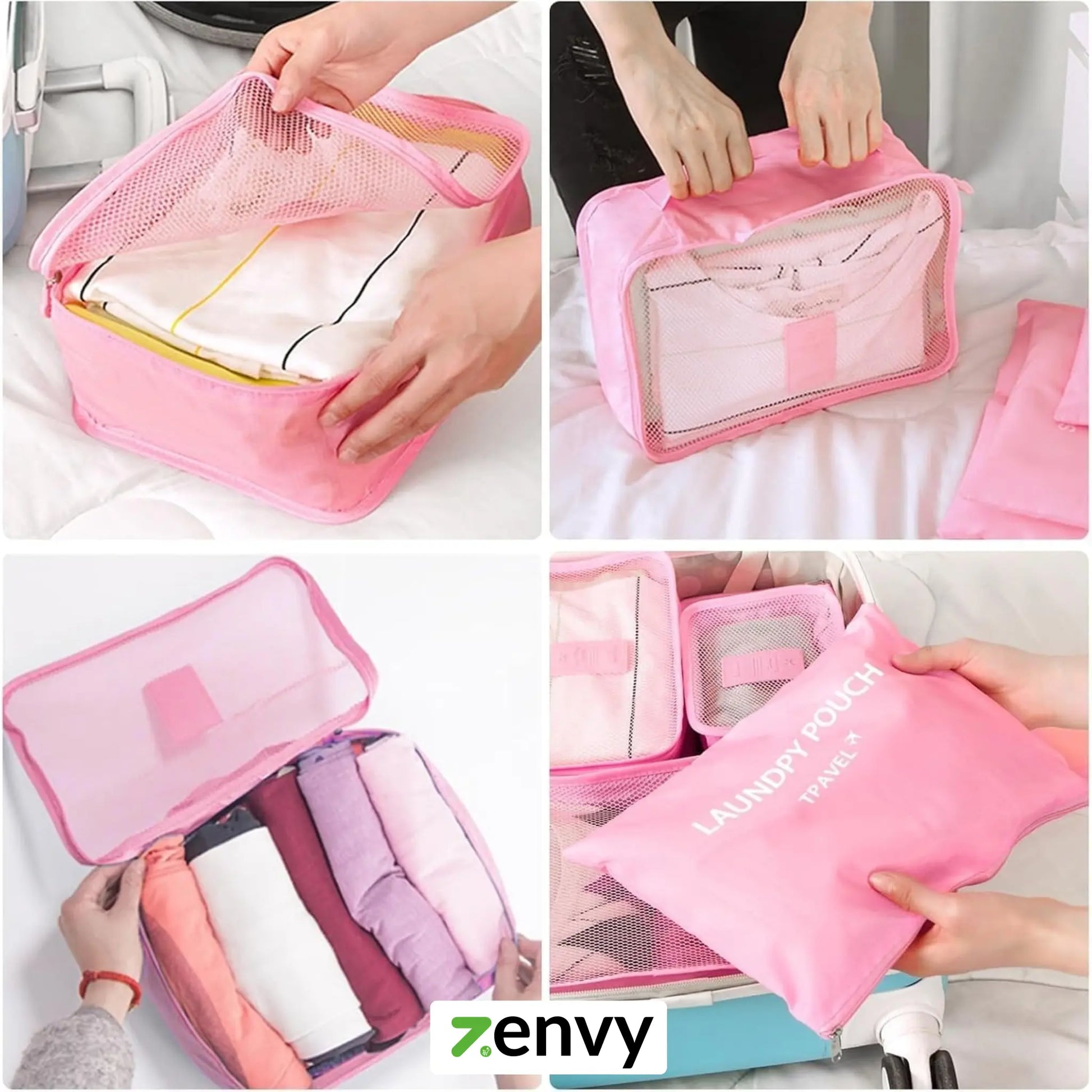 Travel Bags Best Price in Sri Lanka | 6 in 1 Packing Cube Luggage Set