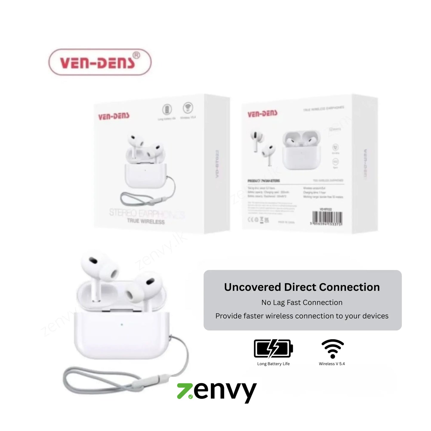 Ven Dens Earbuds - Lightweight & Long Battery Life Best Price in Sri Lanka