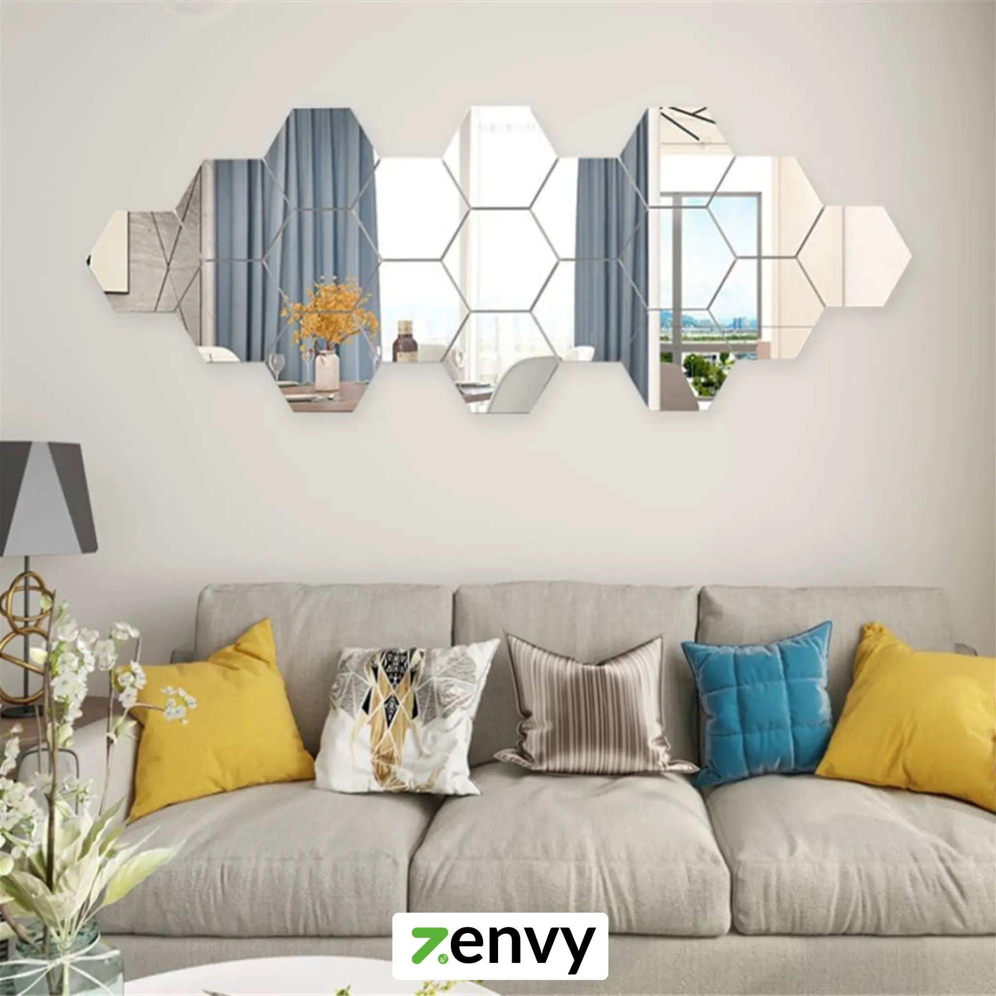 Wall Sticker Price in Sri Lanka | Mirror Wall Sticker 12 Piece Set 