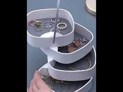 4 Layer Jewelry Organizer with Mirror