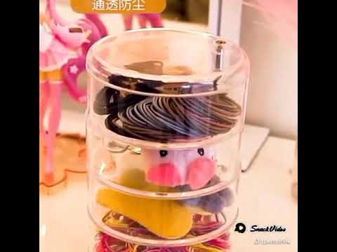 Buy Transparent 4 Layer Rotating Jewelry Storage Box in Sri Lanka
